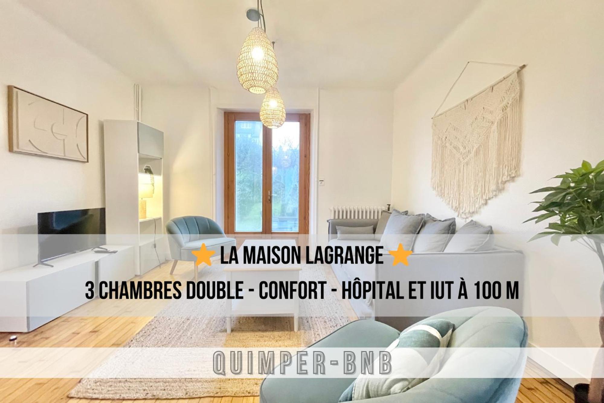 Maison Lagrange - 4 Chambres Quartier Iut Hopital Quimper Eksteriør billede